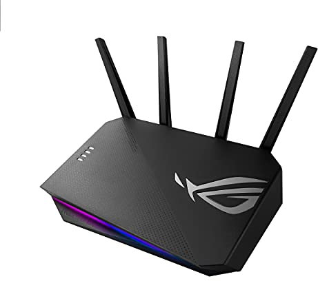 ASUS ROG Strix AX3000 WiFi 6 Gaming Router (GS-AX3000) - Dedicated Gaming Port, VPN Fusion, Lifetime Free Internet Security, Instant Guard, AiMesh, Adaptive QoS, Port Forwarding, Aura RGB