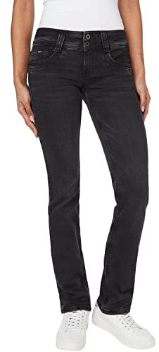 Pepe Jeans Gen Femme jeans, Black (Denim-vs1), 25W / 32L