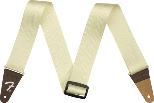 Fender Gitarrengurt, Premium-Nylon-Gewebe, Verstellbar 35-60, Olympic White