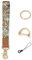 Vicloon Lanière de Poignet, Porte-clés Lanière, Cordon de Poignet, Cordons pour Clés, Dragonne de Lanière Avec Anneau en Métal et Boucle D Petit Cordon pour Voiture Clé ID Badge Carte (Floral)