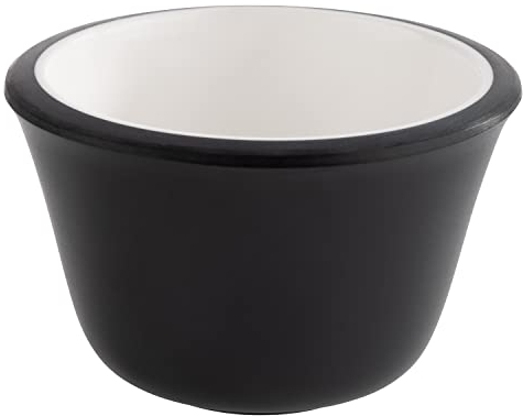 APS 85244 Lot de 6 coupelles en mélamine Noir Ø 6 cm Hauteur 4 cm Passe au lave-vaisselle