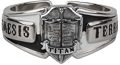 Starforged Warhammer 40K Space Marine Grey Knight Kaldor Draigo Oath Ring Herren Geschenk Sterling Silber, Medium, Metall, Kein Edelstein