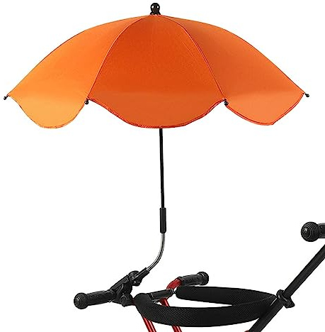 Sonnenschirm Kinderwagen Universal, Kinderwagen Sonnenschirm UV Schutz 50+, 360° verstellbar Abnehmbar Kinderwagen Sonnenschirm mit Clip, Sommer Sonnenschirm für Kinderwagen Buggys Zubehör