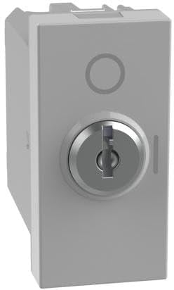 BTICINO MatixGO Interruttore a chiave Grigio JG4012 Interruttore 2P 10 AX, 250Vac a chiave