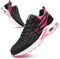 ziitop Chaussures de sécurité Homme Femme Basket de Securite Baskets Chantiers Embout Acier Respirant Chaussures de Travail Légère Anti-Perforation-Rose 40 EU