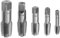 Be In Your Mind 5pcs NPT 60 Degrés Robinet de Tuyau Cylindrique Filetage Robinets Convient pour 1/8 1/4 3/8 1/2 3/4 NPT Filetage de Tuyau Portant Outil de Filetage de Tuyau en Acier