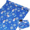 Geschenkpapier Weihnachten Rolle, Blaues Geschenkpapier Große Rolle mit Schneemännern Schneeflocke, Geschenkverpackung für Weihnachten, Geburtstag, Neujahr, 43cm x 15M