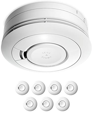Ei Electronics Ei650 Rauchwarnmelder, Rauchmelder im 7er Set, Stand-Alone-Gerät mit Batterie für 10 Jahre, Testsieger Stiftung Warentest, weiß