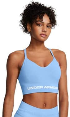 Under Armour Damen Vanish Seamless Low Impact Bra Sport-BH, Horizon Blue/White, Small