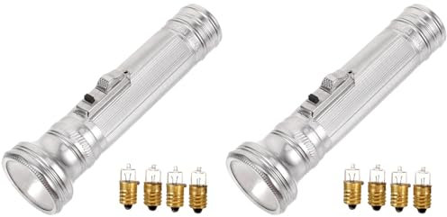 Hemobllo 2 linternas vintage portátiles para exteriores, linterna de metal antigua, linterna portátil de metal, pequeña lámpara de tungsteno de hierro