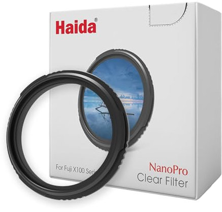 Haida Clear Filter kompatibel mit Fujifilm Fuji X100VI X100 X100S X100F X100T X100V Kamera, Schutzfilter mit Objektivdeckel