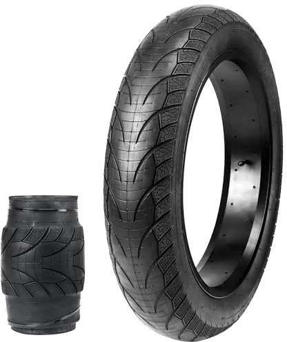 ZUKKA 1er-Pack Fahrradreifen 20 Zoll Fat Bike Tire 20x 4.0 Zoll für E-Bike Mountainbike Heavy Duty Hochleistungs-Verschleißfestes E-Bike Mountain Snow Bike Reifen