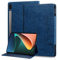 Mldjomid Funda para Tableta Samsung Galaxy Tab S6 10.5 Pulgadas 2019 (SM-T860/T865) Funda Protectora, Funda de Cuero PU con Ranura para Tarjetas y función de Soporte Flip Case Cover- Azul Real