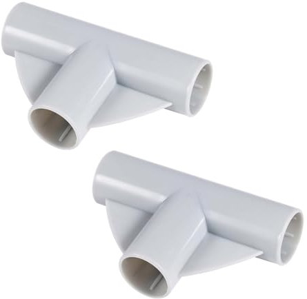 2uds Piezas de Parque Infantil para Bebes Junta en Forma de t, 3 Vías Conectores Repuesto para Parques Infantiles 2,5cm Diámetro Interior Accesorios Parques Infantiles para Patio Juegos Bebés