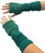 DINSOAVR Armstulpen, fingerlose Handschuhe für Damen, modisch, Stricken, Armstulpen, dekorative Handschuhe für Teenager, Mädchen, lässige Plüsch-Handhandschuhe, dunkelgrün, See dimensional drawing