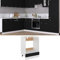 Hommdiy Herdumbauschrank Schwarz 60x46x81,5 cm Holzwerkstoff