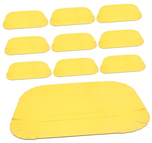 Healvian 10pezzi Piatti in Carta Dorata Resistenti Per Feste e Banqueting Vassoio Alimentare a Uso Singolo Per Cottura e Servizio Caldo-freddo