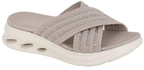 Cipriata L657F-5 Womens Cross Over Mule Grey size 5