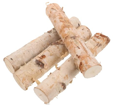 Cabilock 4piezas Madera Decorativa De Troncos De Naturales Para Manualidades Troncos De Madera De Para Decorar Jarrones Adornos Para Chimeneas