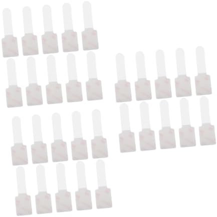 Uonlytech 3 Sätze Drahthalter Drahtbinder Elektronik Zubehör Kabelschoner Kabelbinder Set Kabelmanagement Gerätekabel-organizer Telefonkabel-organizer Schnurversteck Nylon Weiß 10 Stück * 3