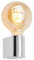 BRILONER - Spiegelleuchte Bad IP44 Spritzwasserschutz, E27 max. 10W, Wandmontage, Badezimmerlampe, Spiegellampe Bad, Lampe Badezimmer, Badlampe Wand, Wandlampe Badezimmer, 4,5 x 8 x 9,5cm, Chrom