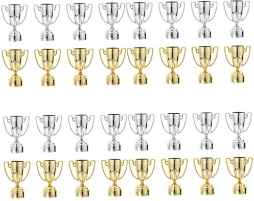 DIYEAH 4 Set Piccolo Trofei Vincitori Di Calcio Coppa Di Calcio Premiare I Trofei Di Freccette Premio Festa Per Decorazione Del Addominali 8 Pezzi * 4