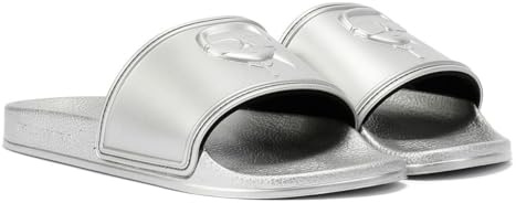 KARL LAGERFELD Kondo 2.0 Karl NFT Damen Silver Slides, silber, 36 EU
