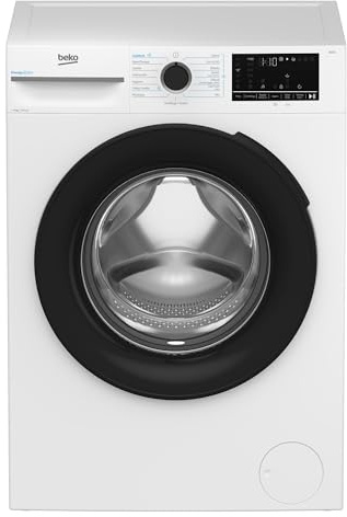 Beko BMWAM9149DB Lavatrice Carica Frontale 9 kg, Classe A-30% | Libera Installazione, 1400 Giri/min, Funzione Vapore, Hygiene+, EnergySpin, Cassetto Detersivo AutoClean, 84,5 x 60 x 58 cm
