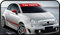 adesivi FASCIA PARASOLE compatibili con 500 ed altre auto (NERO OPACO (SCRITTA BIANCA))