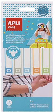 Apli 017802 Blister de 5 Bracelets D'identificaton