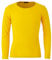 Panzy® Girls Long Sleeve Plain Basic Cotton (95%) Top Kids T-Shirt Tops Crew Uniform Tee (4/5 yrs, Yellow)