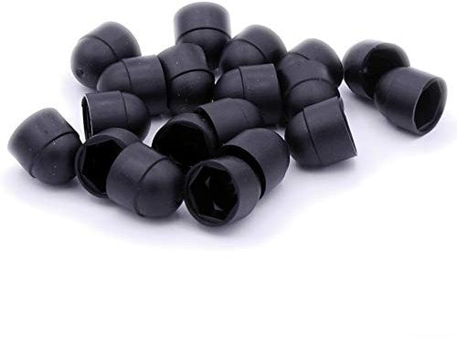 M6 (6mm) Nut/Bolt Cap - Plastic (Black) (Pack of 10)