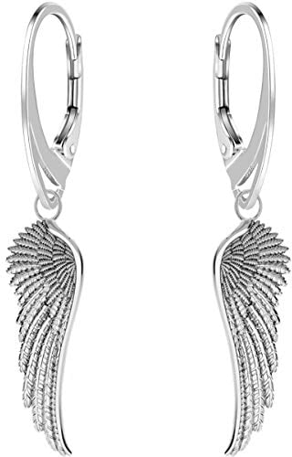 G.H. Engelsflügel Ohrringe Silber 925 Hängend Damen Hängeohrringe Engel-Flügel