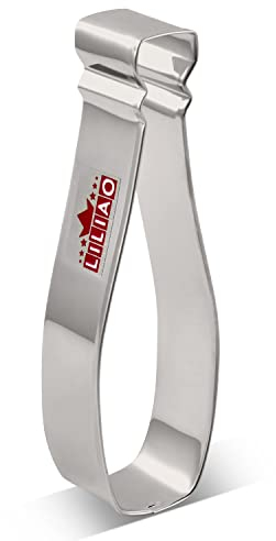 LILIAO Champagne Cookie Cutter Wedding Fondant Biscuit Cutter - 1.7 x 5 inches - Stainless Steel