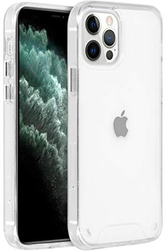 Accezz kompatibel mit iPhone 12 Pro, iPhone 12 Hülle – Xtreme Impact Back Cover – Hardcase Handyhülle in Transparent/Durchsichtig [Fallschutz bis 1.2m, Dünn]