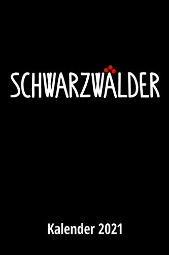 Schwarzwälder Kalender 2021: 2 Seiten = 1 Woche, Terminplaner, Taschenkalender, Kalender, Wochenplaner, Planer, Organizer 2021