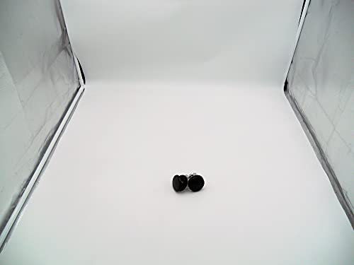 Tappo Copriforo Lavabo Bidet Ø 45 mm Ottone rifinito nero lucido - 2 Pz