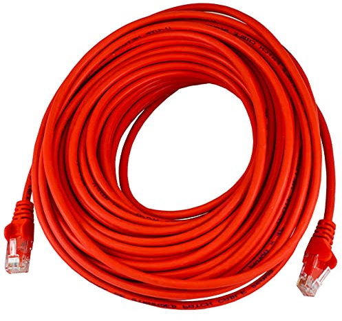 15M Long CAT5e Ethernet Cable Red Internet TV Router Wire Sky Q PS4 PS5 Xbox