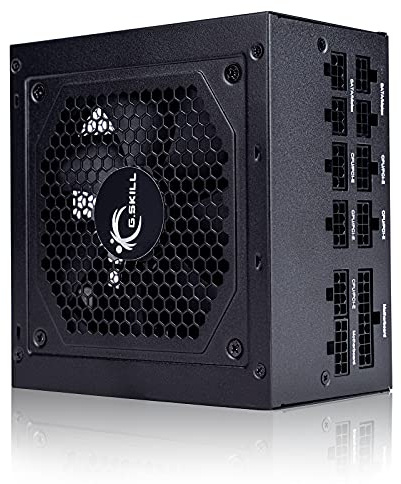 G.Skill 750 Watt Power Supply, 80 Plus Gold Fully Modular Gaming Desktop PC PSU with 120mm Quiet Cooling Fan, ATX 12V Active PFC Switching Power Supply, MB750G