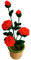 Dysetcs Fatto a mano all'uncinetto fiore di lana all'uncinetto fiore rose fiori interni primavera casale vasi decorazione per casa cucina ufficio centrotavola da tavolo, 5 rose testa
