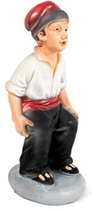 Figur aus Kunstharz, Caganer, 14 cm, katalonische Tradition