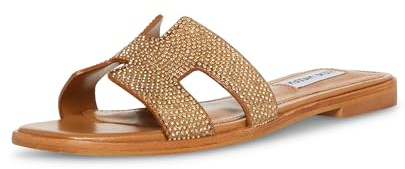 Steve Madden Women's Hadyn Sandal, Bronze Rhinestone, 3 UK