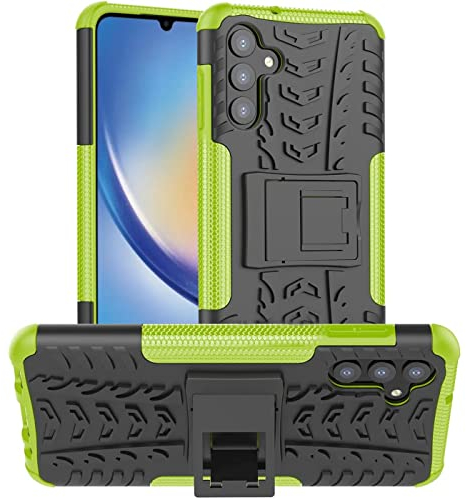 Verco Schutzhülle für Samsung Galaxy A54 5G Hülle, Armor Outdoor Handyhülle für Samsung A54 5G Case Panzer Hardcase [Cover geeignet für Baustelle], Grün