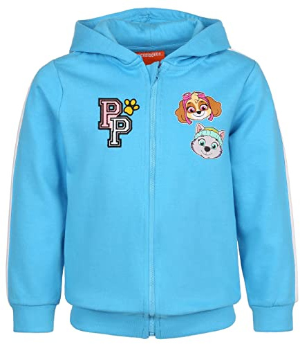 sarcia.eu Paw Patrol Mädchen blaues Sweatshirt mit Reißverschluss und Kapuze 3 Jahre