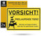Panneau de signalisation ATTENTION ! ANIMAUX EN LIBERTE !, 2 pcs, 30 x 20 cm, panneau en PVC de 1 mm d'épaisseur avec trous de perçage, Attention animaux domestiques panneau, garder portail fermé