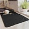 YQBFTC Tapis Absorbant Vaisselle, Tapis Egouttoir Vaisselle, Tapis de Machine à Café, Tapis de SéChage Vaisselle Egouttoir Antidérapant pour Cuisine, Bar(40 x 60cm,Noir)