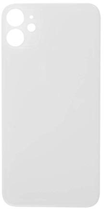 Glass Back Compatible With iPhone 11 Plain in White