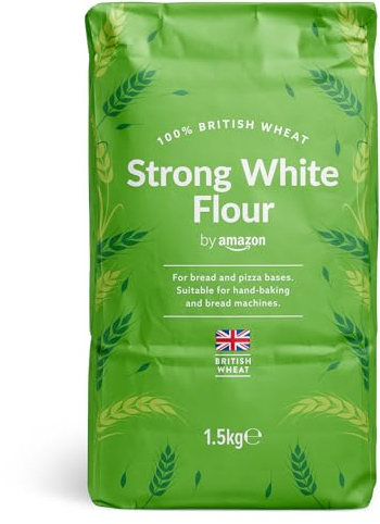 by Amazon Strong White Flour, 1.5kg, Perfect for bread