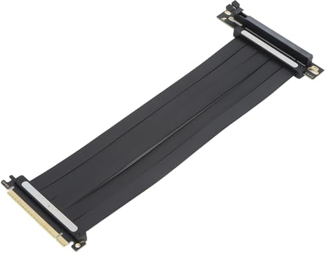 PCIe 4.0 X16-Verlängerungskabel, EMI-geschirmt, 90°-PCIe-Buchse, Hochgeschwindigkeits-GPU-Riser-Kabel für RTX3090ti RTX3090 RTX3070ti RTX3070 (300 mm)