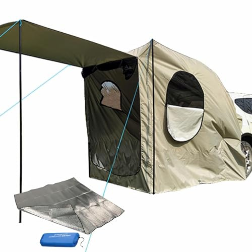 Zibeem Auto-Markisen-Sonnenschutz – Heckklappen-Markisenzelt |Wasserdichtes, Erweitertes Auto-Heckzelt Für Den Außenbereich | Auto-SUV-Camping-Heckklappenzelt